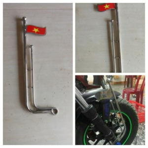 Cột cờ inox gắn xe máy tại Cần Thơ