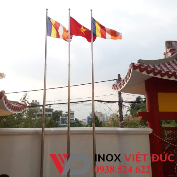 Cột cờ 5m cho đình chùa