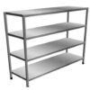 Kệ inox 4 tầng dạng phẳng