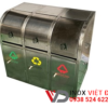 thùng rác inox 3 ngăn