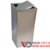 thùng rác inox nắp bập bênh