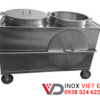 xe cơm, canh inox