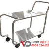 xe đẩy inox 2 tầng