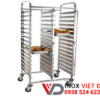 xe đẩy khay cơm inox