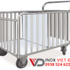 xe inox đẩy đồ vải