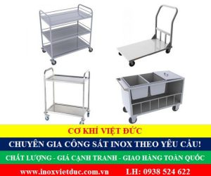 Xe đẩy inox chất lượng giá rẻ TPHCM Long An-Tây Ninh