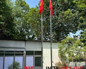 Thi công cột cờ inox 6m