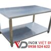 bàn bếp inox 2 tầng phẳng