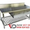 bàn bếp inox có học kéo