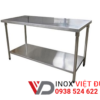 bàn inox 2 tầng