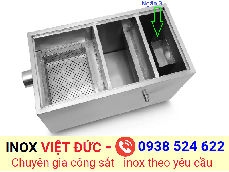 bể tách mỡ ngăn 3