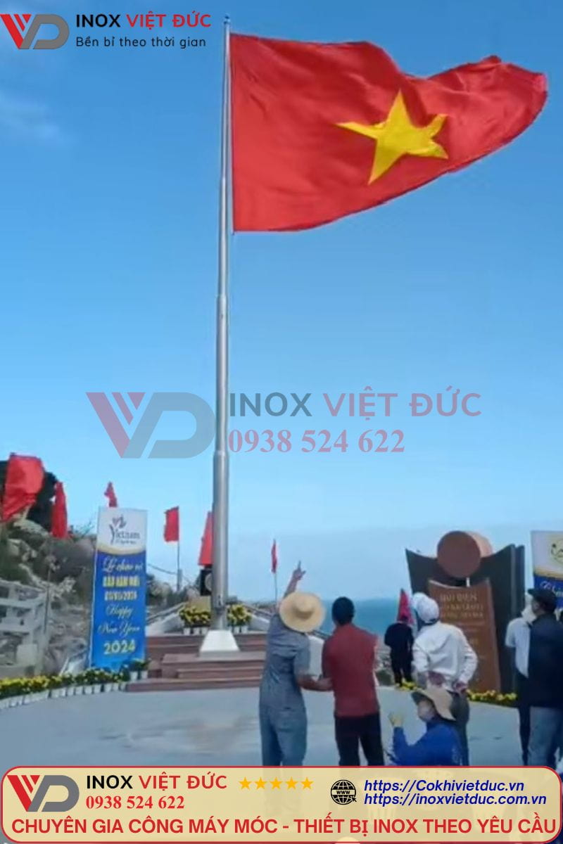 Cột cờ inox 16m