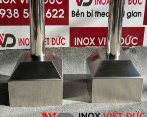 Trụ cờ inox ngoài trời thiết kế bền chắc