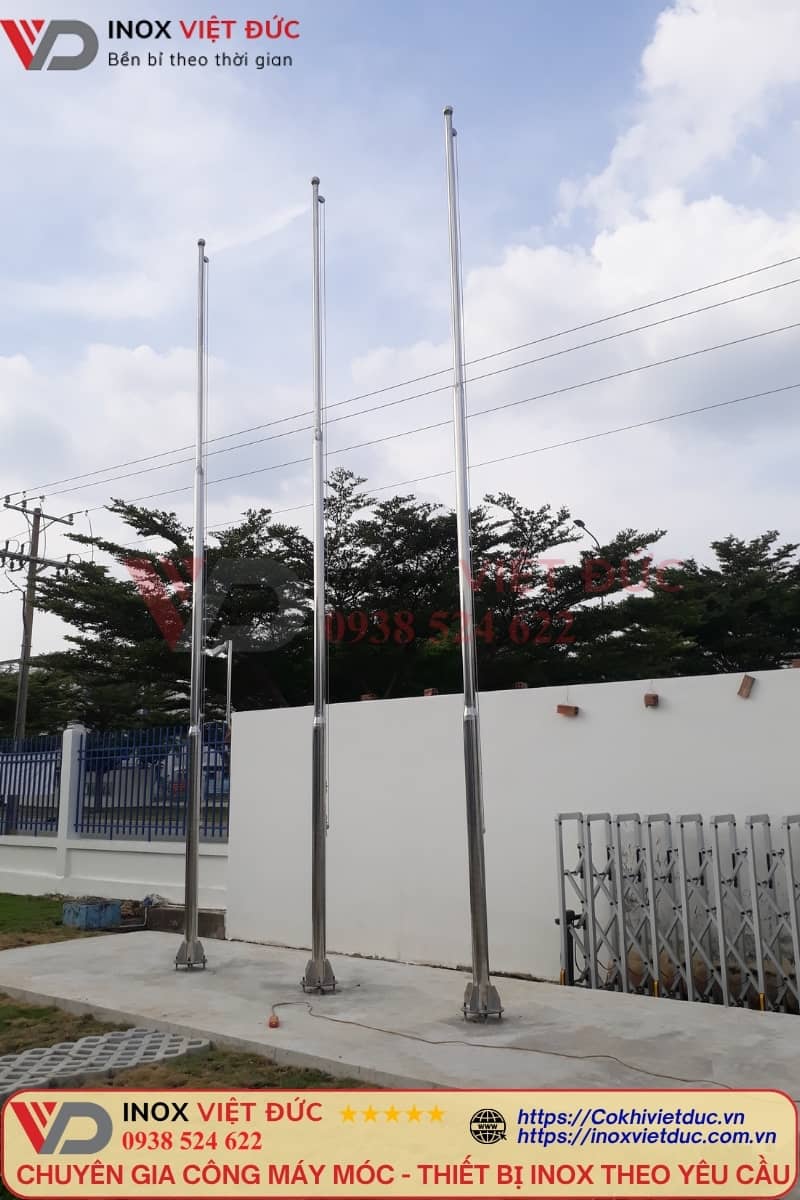 Cột Cờ Inox 7m