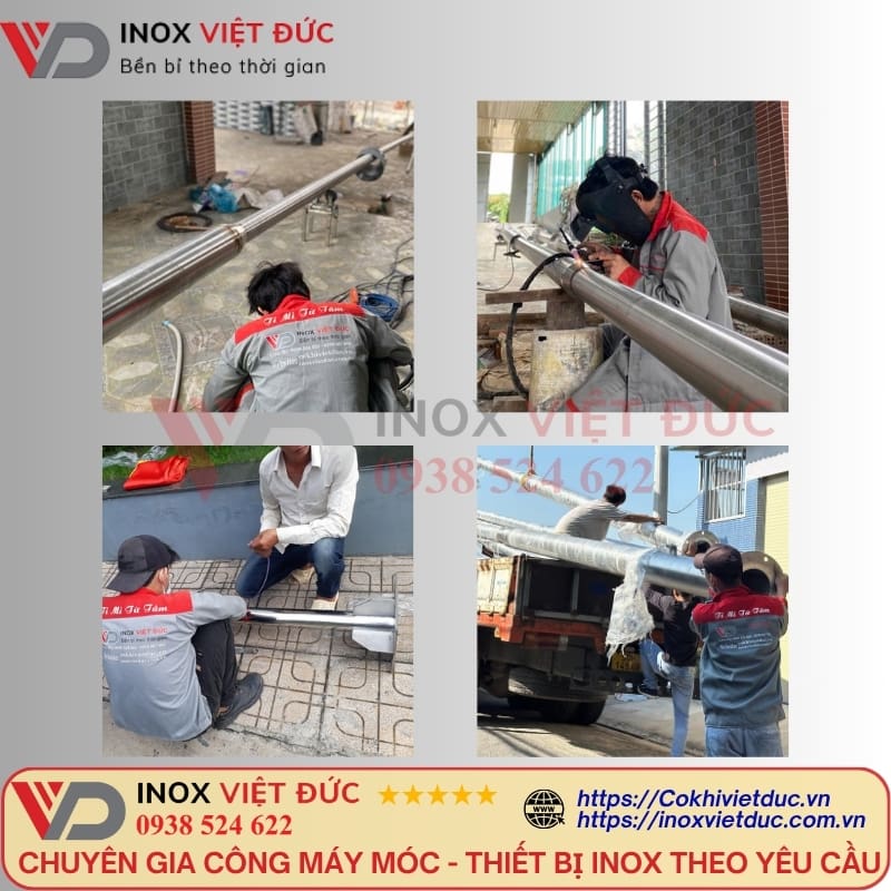 Cột cờ Inox Việt Đức