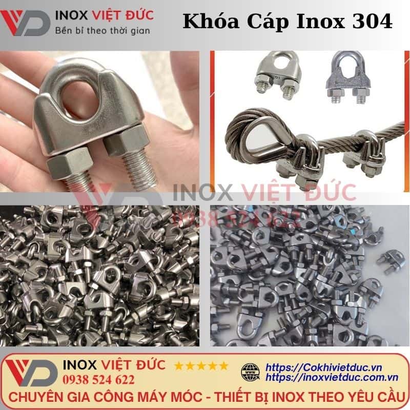 Khóa cáp cột cờ inox