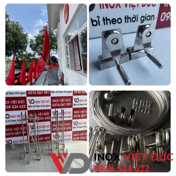 Phụ kiện cột cờ inox 304 cao cấp