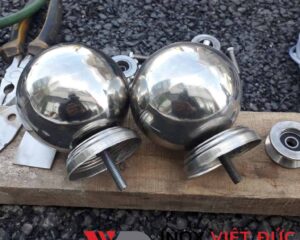 Quả cầu inox đỉnh cột cờ