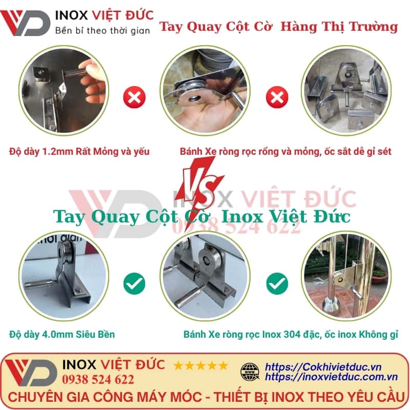Tay quay cột cờ