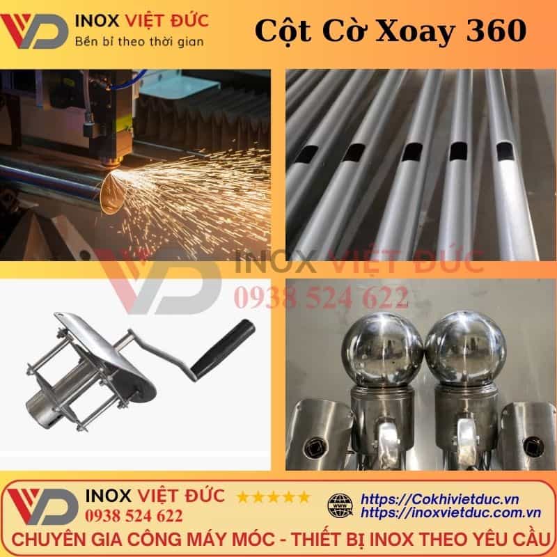 Cột Cờ Xoay 360