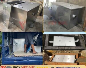 Ưu điểm bể tách mỡ nhà hàng 500L inox 304 Inox Việt Đức – hiệu suất tách mỡ 95%, dễ vệ sinh, chống rò rỉ, tuổi thọ trên 10 năm