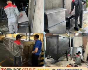 ứng dụng bể tách mỡ nhà hàng inox 304 trong bếp công nghiệp