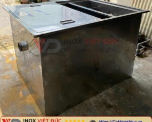 Bể tách dầu mỡ công nghiệp inox 304 xử lý nước thải bếp lớn