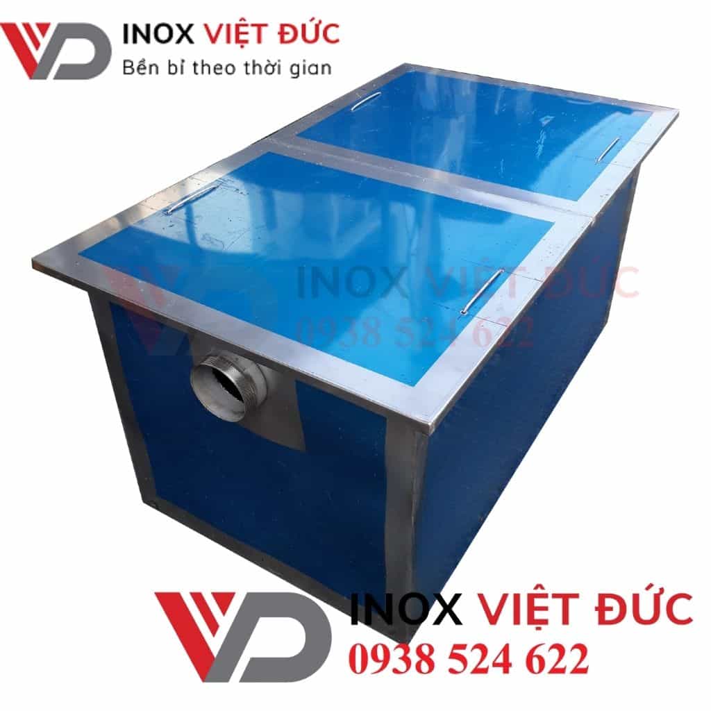 Thùng Tách Mỡ Gia Đình 90L 1 thùng tách mỡ gia đình 90l inox 304 ba ngăn lọc rác tách mỡ chống mùi