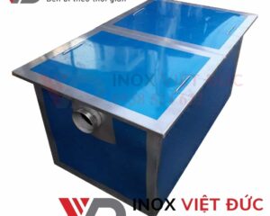 Thiết bị tách dầu mỡ gia đình inox 304 120L – bể tách mỡ 3 ngăn chống mùi, hiệu suất lọc 95% – Inox Việt Đức