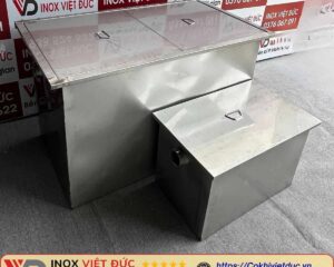 Bể Tách Mỡ Inox 950L 7 bể tách mỡ nhà hàng 950l inox 304 dung tích lớn