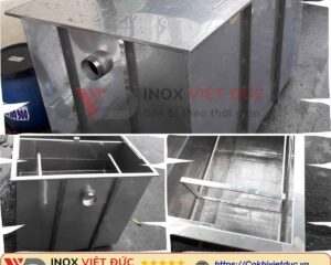 Bẫy mỡ chung cư âm sàn inox 304 với thiết kế đa ngăn giúp tách mỡ, giữ rác và lắng bùn trong hệ thống thoát nước tòa nhà.