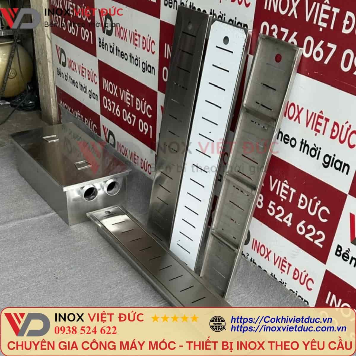 Thoát sàn inox theo thiết kế riêng với kích thước và kết cấu phù hợp bản vẽ công trình