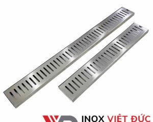 Máng thu nước inox 304 bếp công nghiệp dạng rãnh dài, gia công theo kích thước và yêu cầu thoát nước sàn