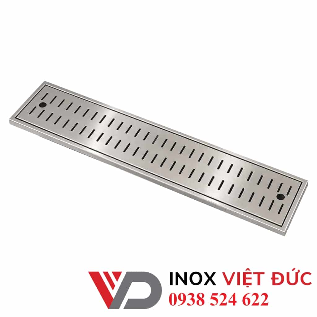 Mương Thoát Nước Inox Âm Sàn 1 Mương thoát nước inox âm sàn gia công theo kích thước tại Inox Việt Đức