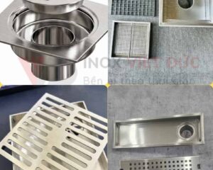 Phễu thoát sàn inox ngăn mùi dùng thu nước tại điểm và hạn chế khí hôi từ đường ống