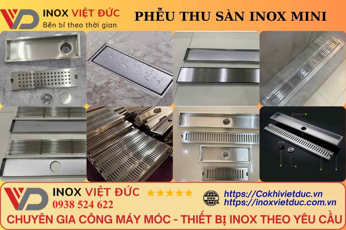 Sơ đồ nguyên lý chống mùi thoát sàn inox bằng bẫy nước ngăn khí từ đường ống thoát