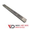 Thoát sàn inox cho bếp công nghiệp 304 với máng thu nước và nắp vỉ tháo rời