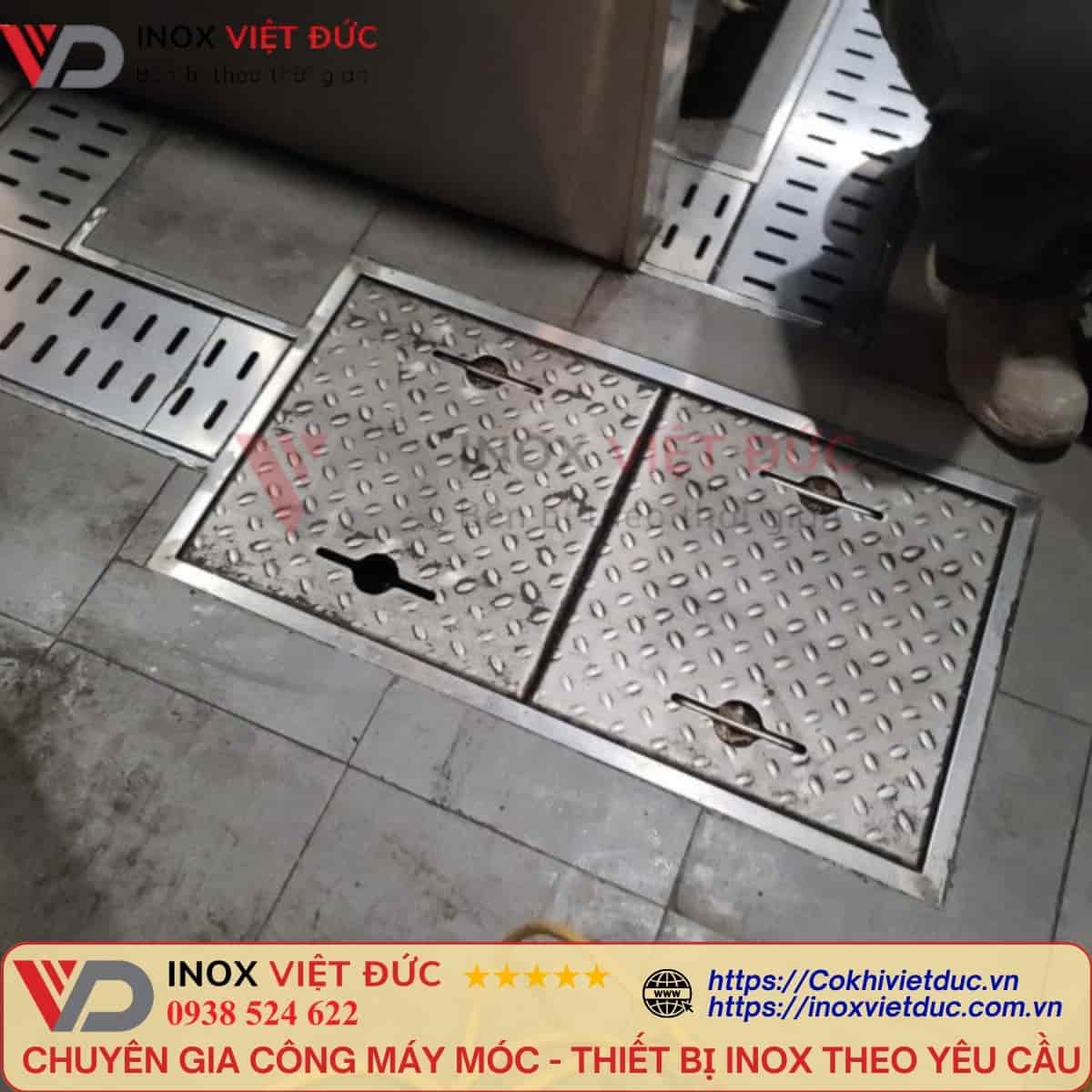 Ga thu nước inox 304 ngăn mùi dùng thu gom nước sàn và hạn chế khí hôi từ đường ống thoát