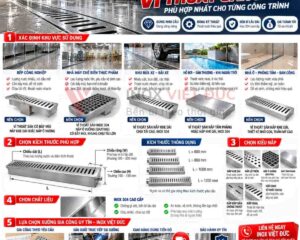 Thoát Sàn Inox Cho Bếp Công Nghiệp – Nhà Hàng