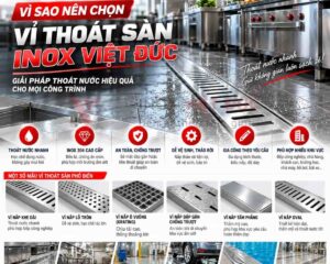 Thoát Sàn Inox Gia Công Theo Yêu Cầu